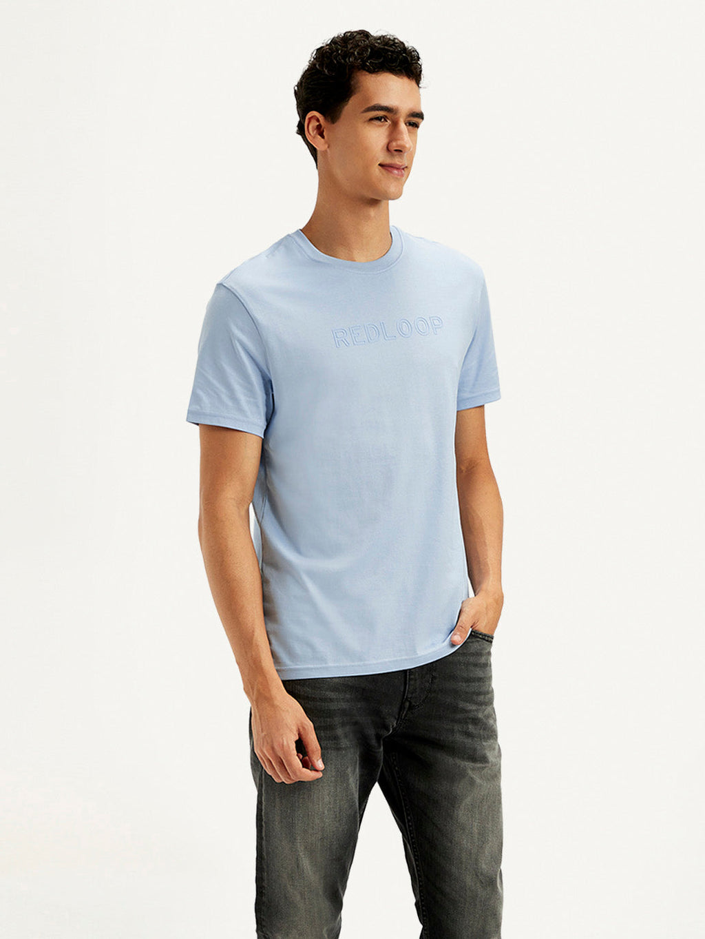 Men's Redloop Printed Slim Fit T-Shirt