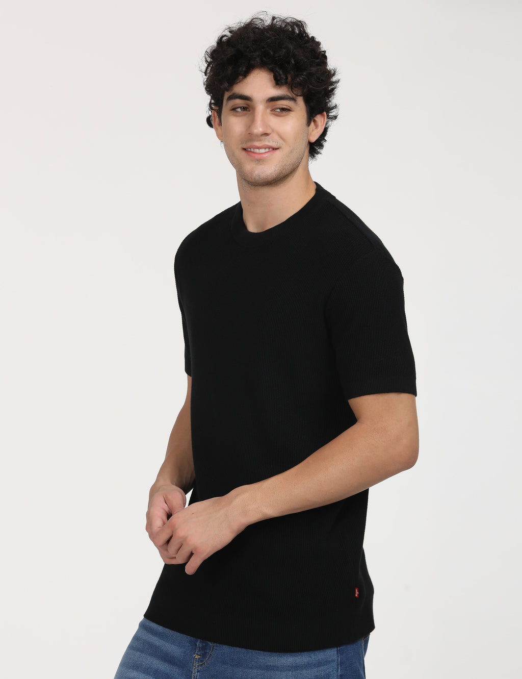 Men's Textured Slim Fit T-Shirt