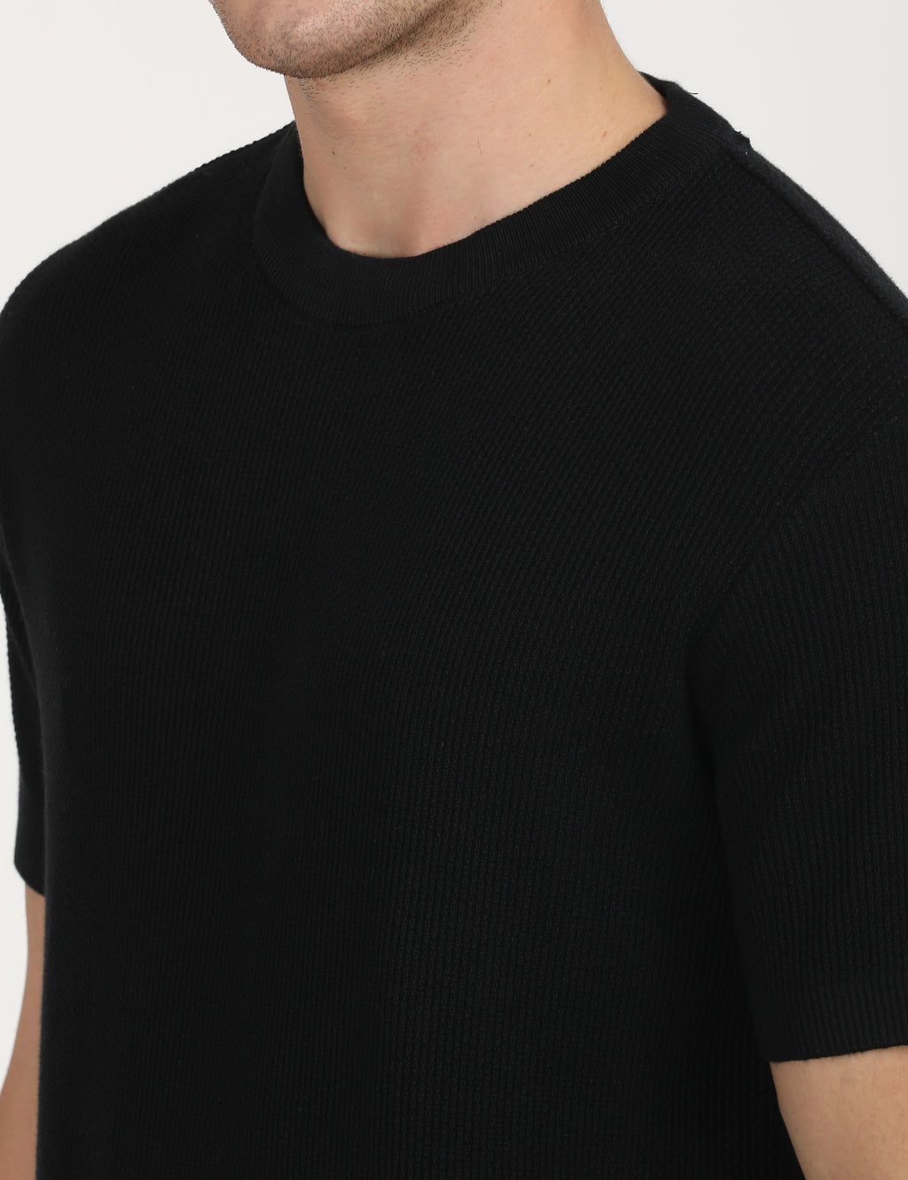 Men's Textured Slim Fit T-Shirt