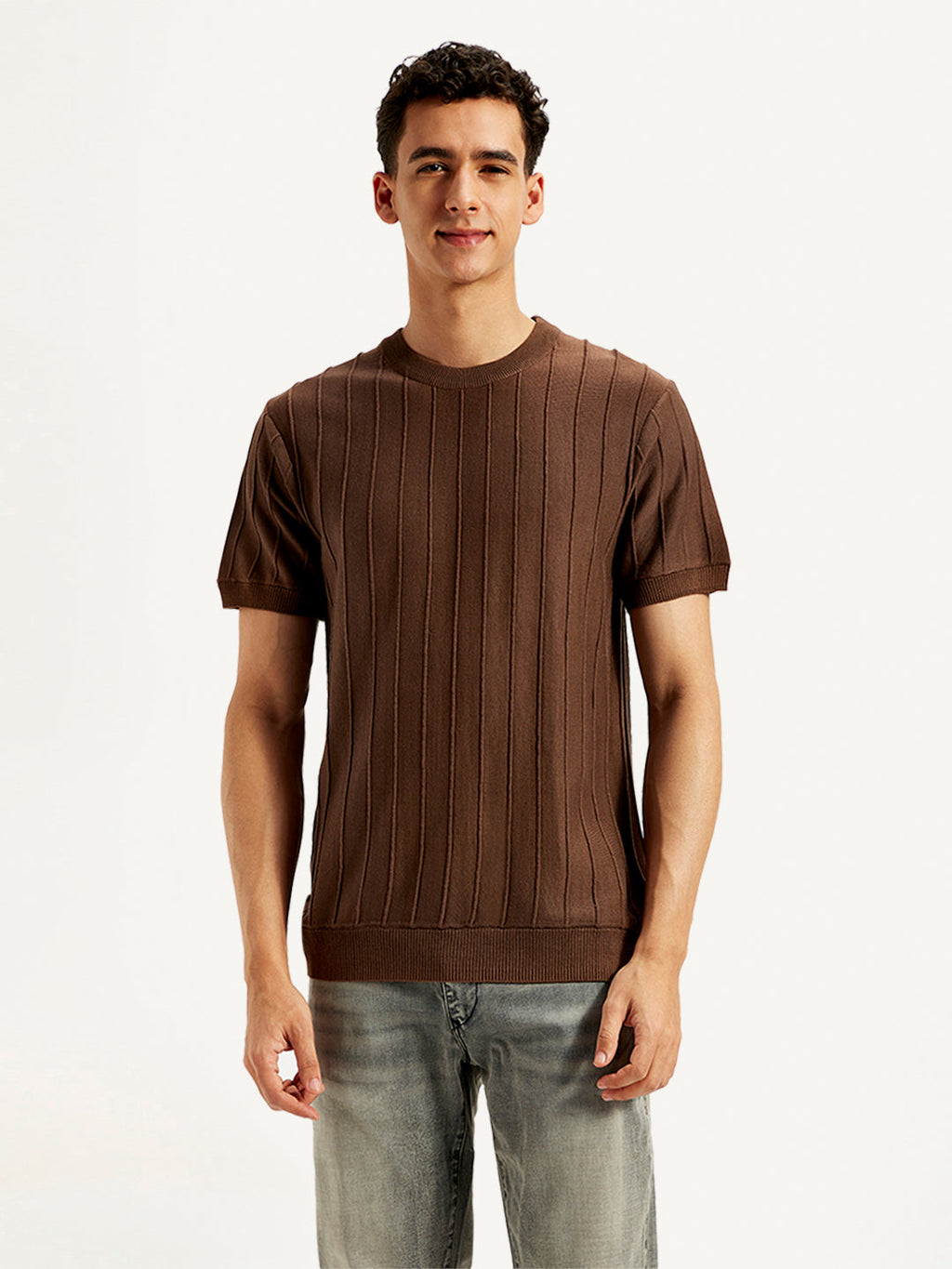 Men's Redloop Textured Slim Fit T-Shirt