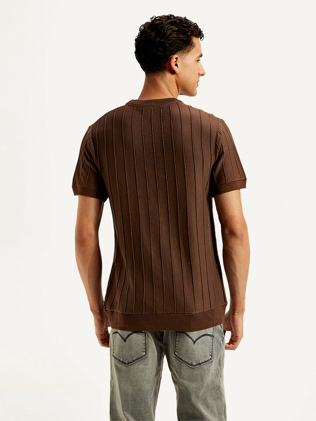 Men's Redloop Textured Slim Fit T-Shirt