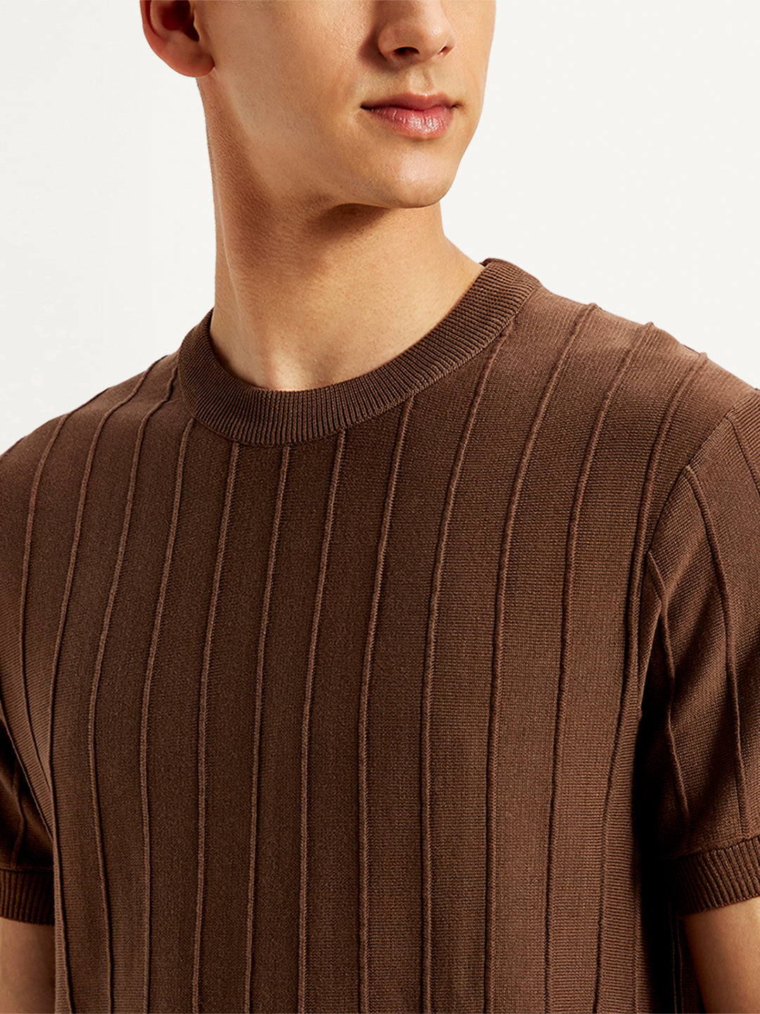 Men's Redloop Textured Slim Fit T-Shirt