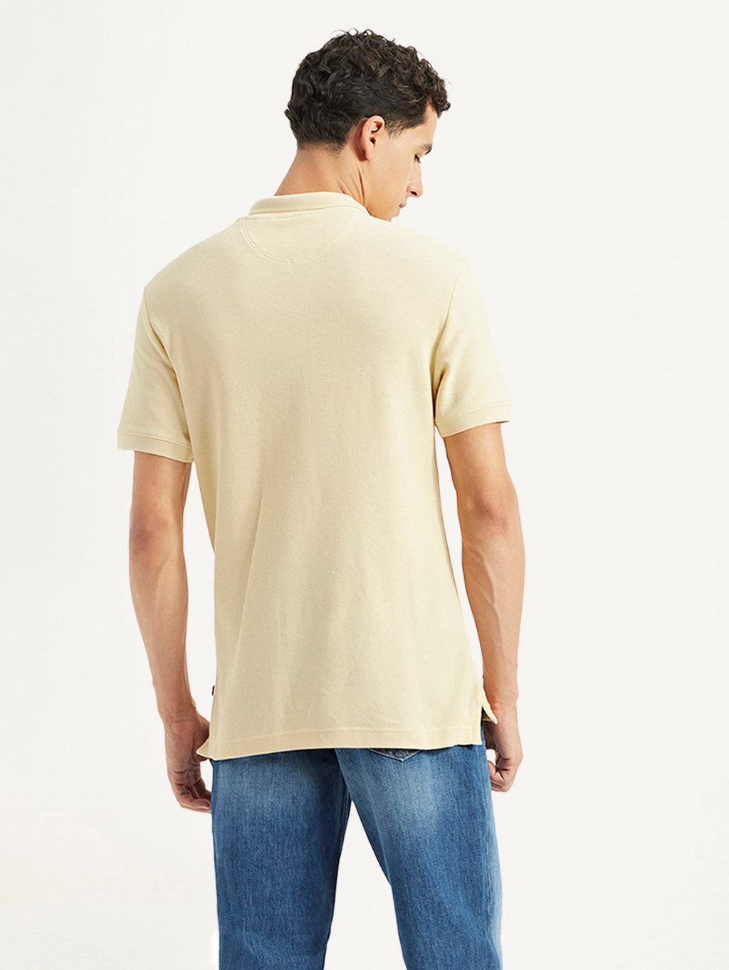 Men's Solid Slim Fit Polo T-shirt