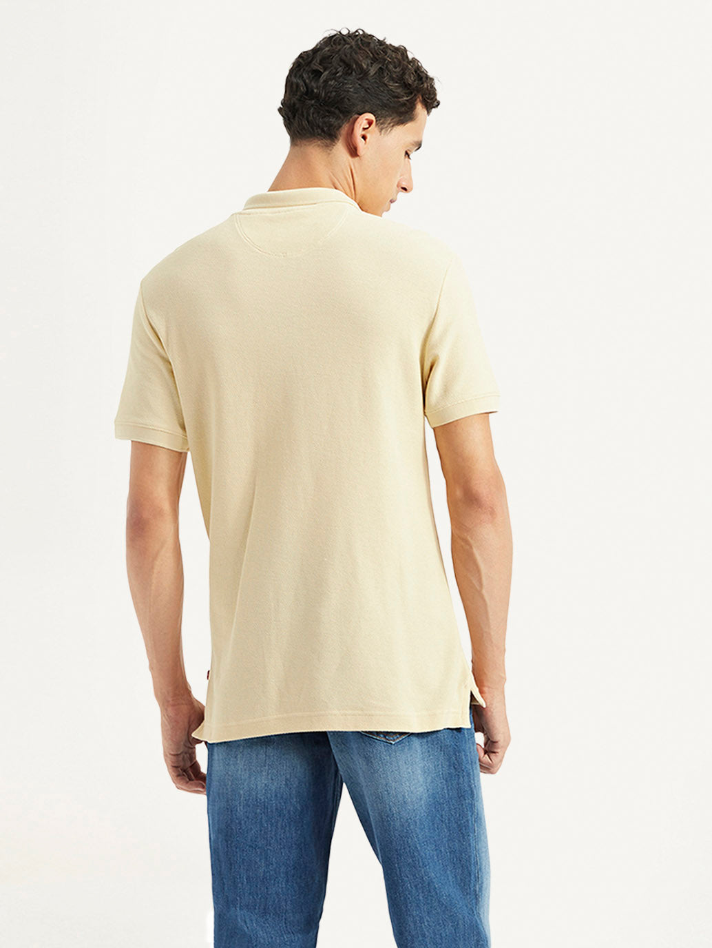 Men's Solid Slim Fit Polo T-shirt