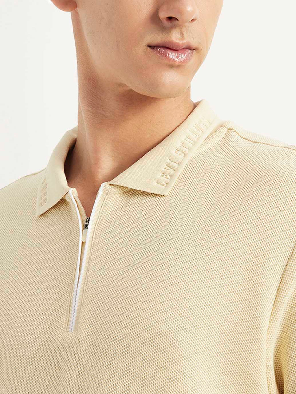 Men's Solid Slim Fit Polo T-shirt