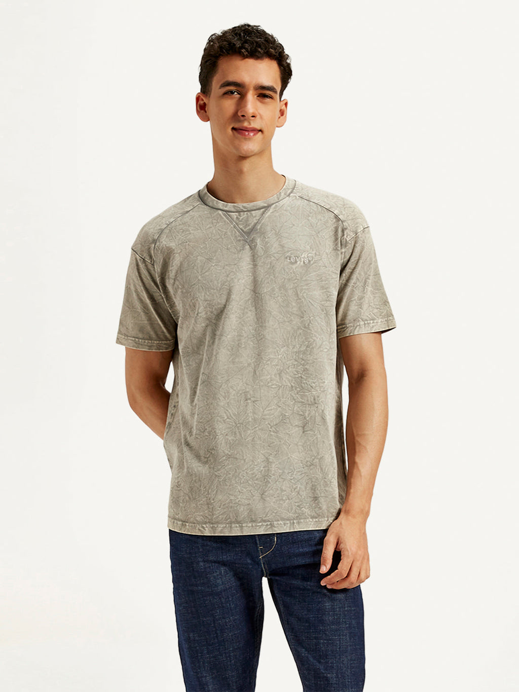 Men's Dyed Crew Neck T-Shirt