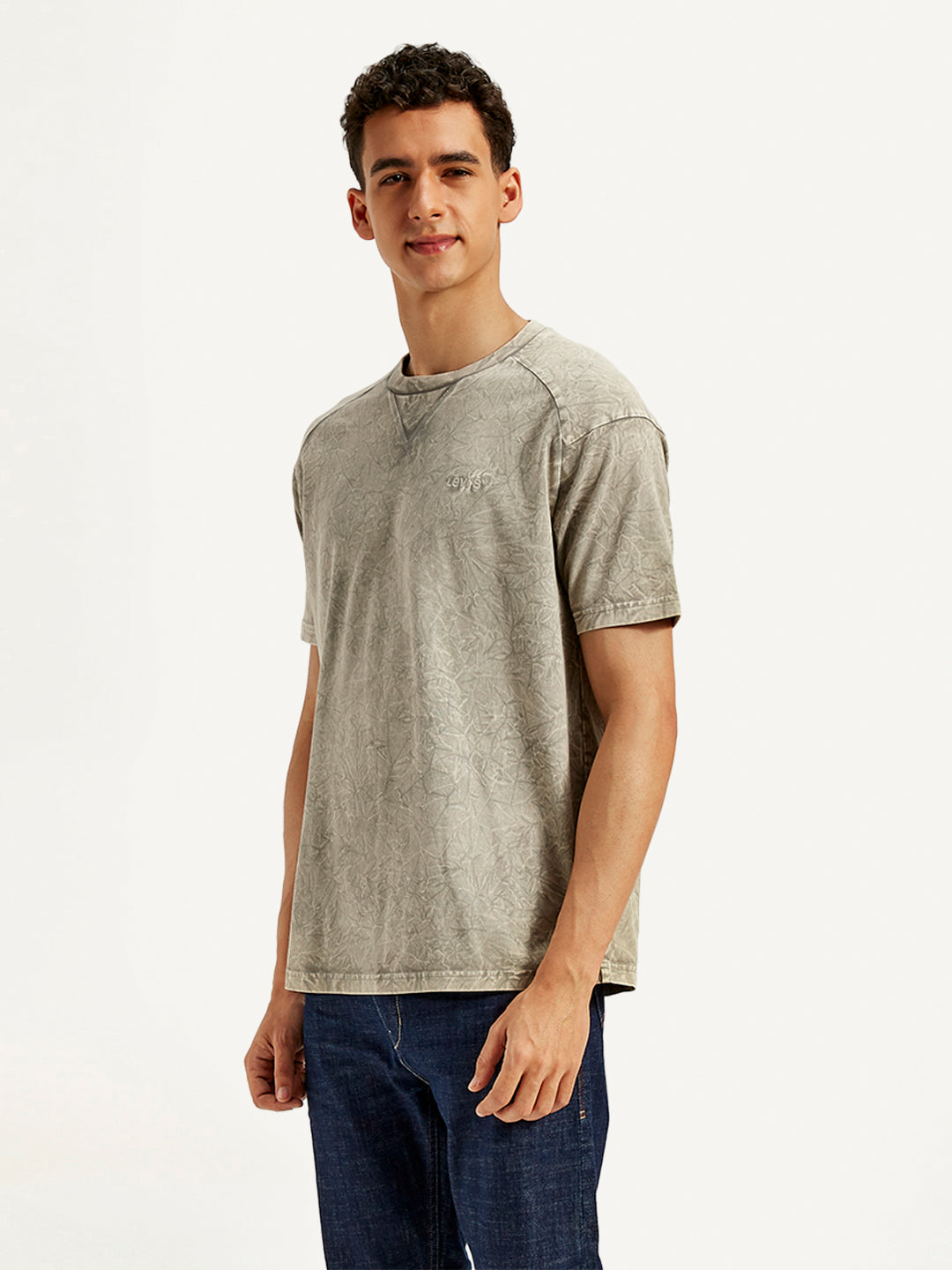 Men's Dyed Crew Neck T-Shirt