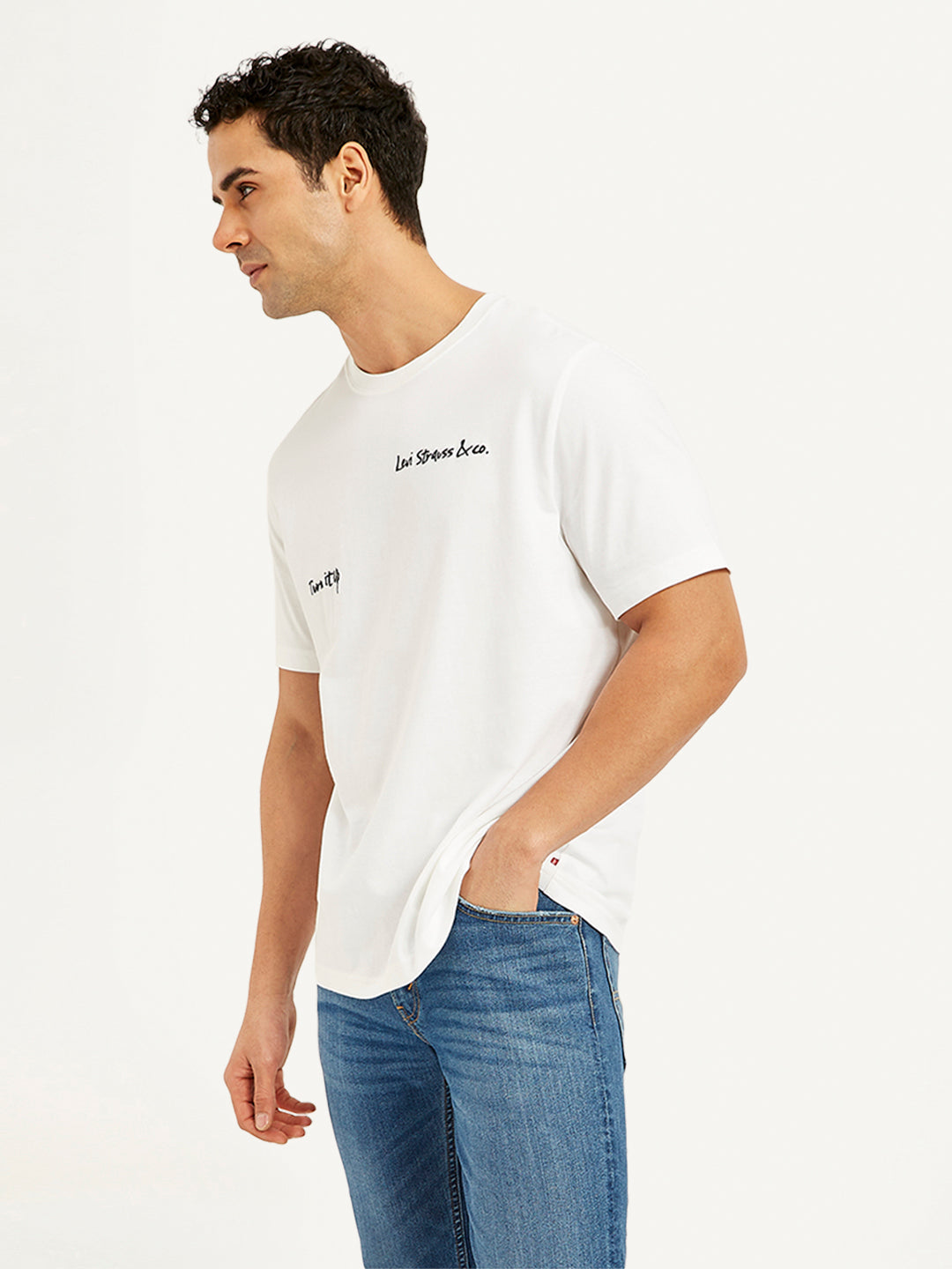 Men's Graphic Print Loose Fit T-Shirt