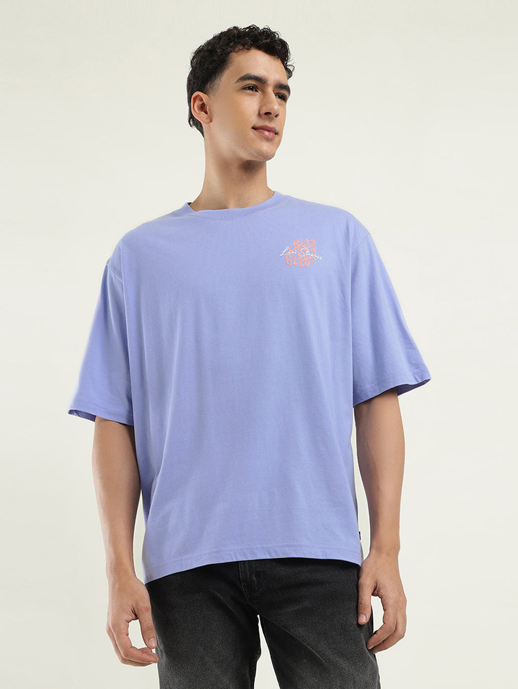 Men's Solid Loose Fit T-Shirt