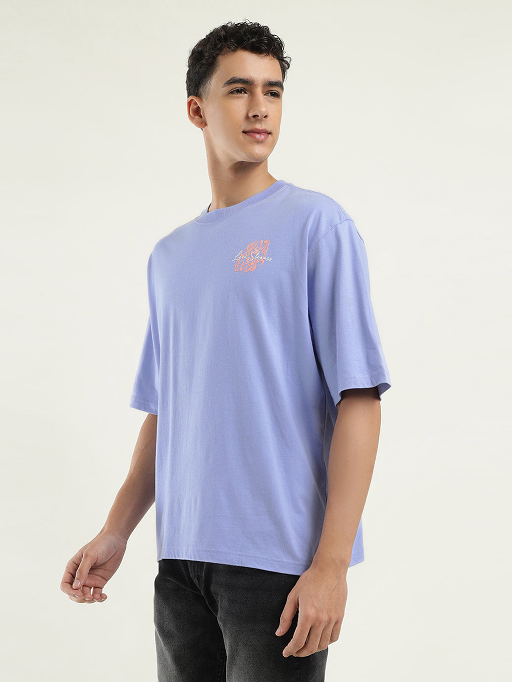 Men's Solid Loose Fit T-Shirt