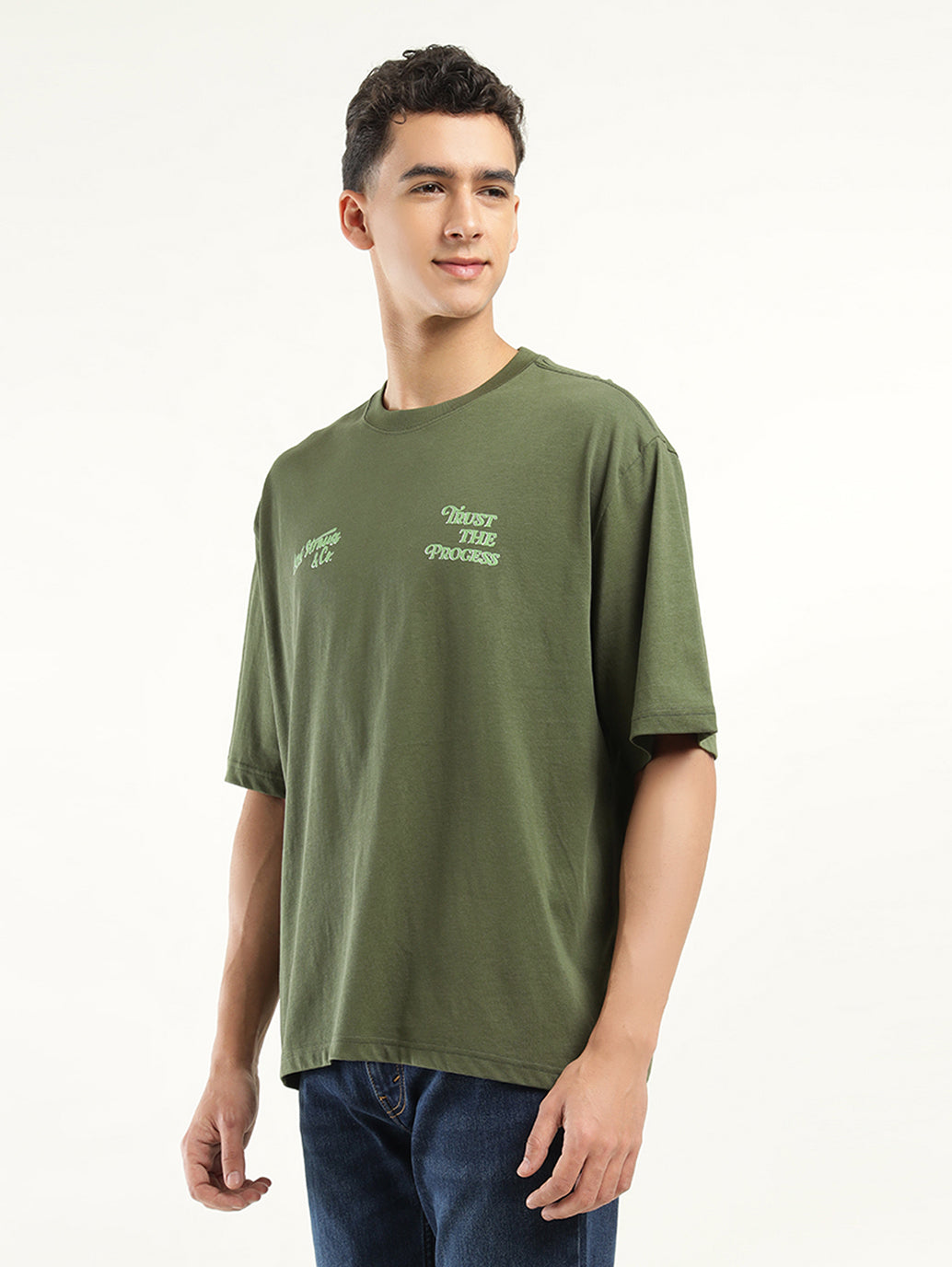 Men's Solid Loose Fit T-Shirt