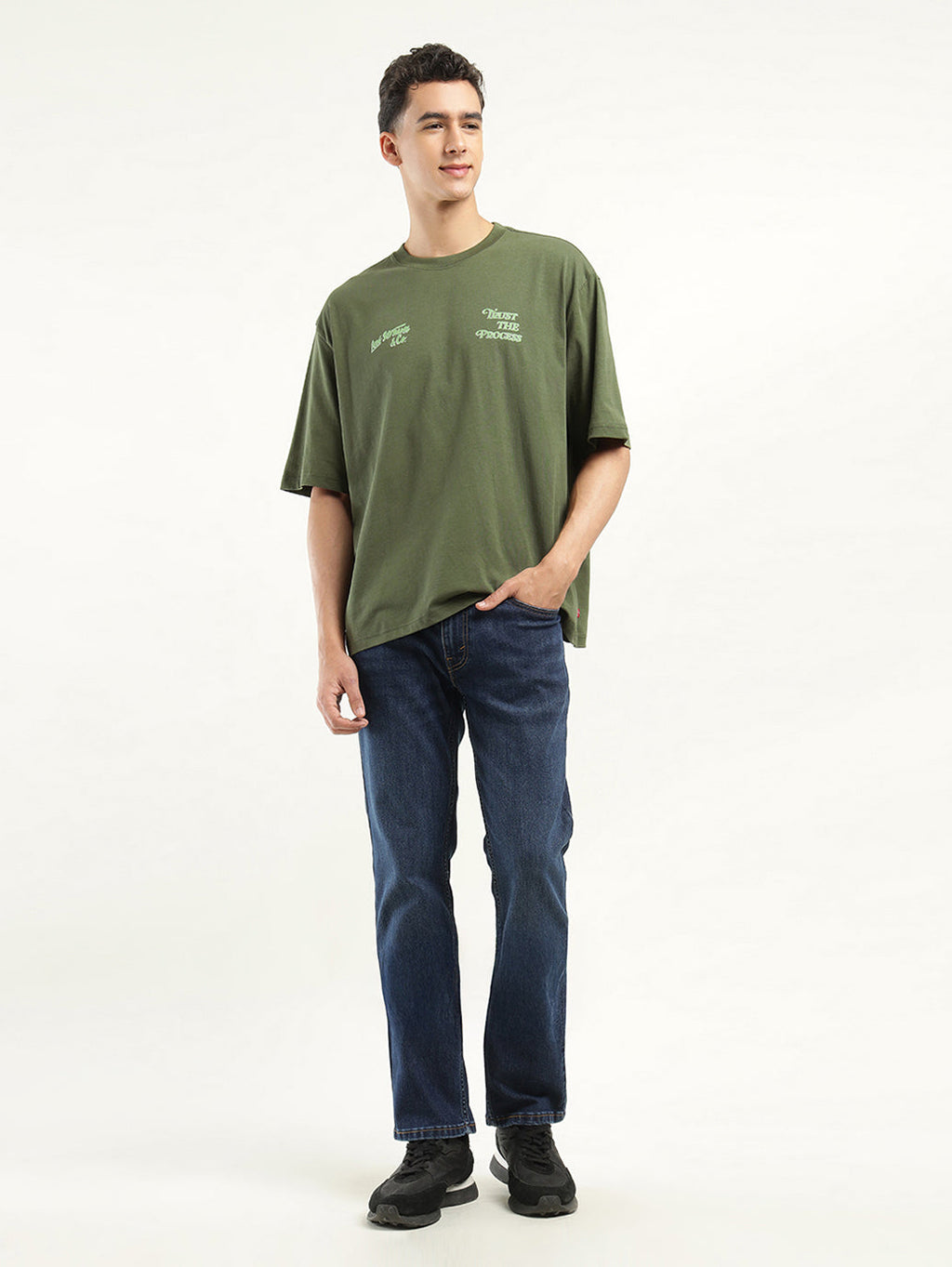 Men's Solid Loose Fit T-Shirt