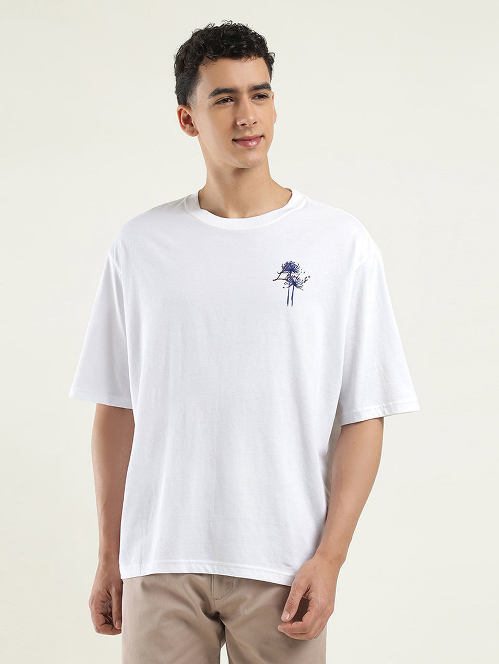 Men's Solid Loose Fit T-Shirt