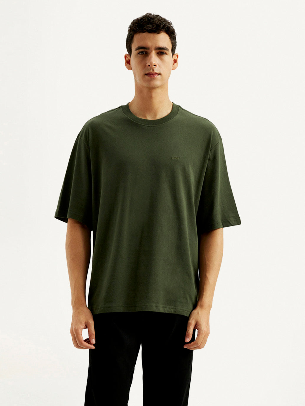 Men's Solid Loose Fit T-shirt