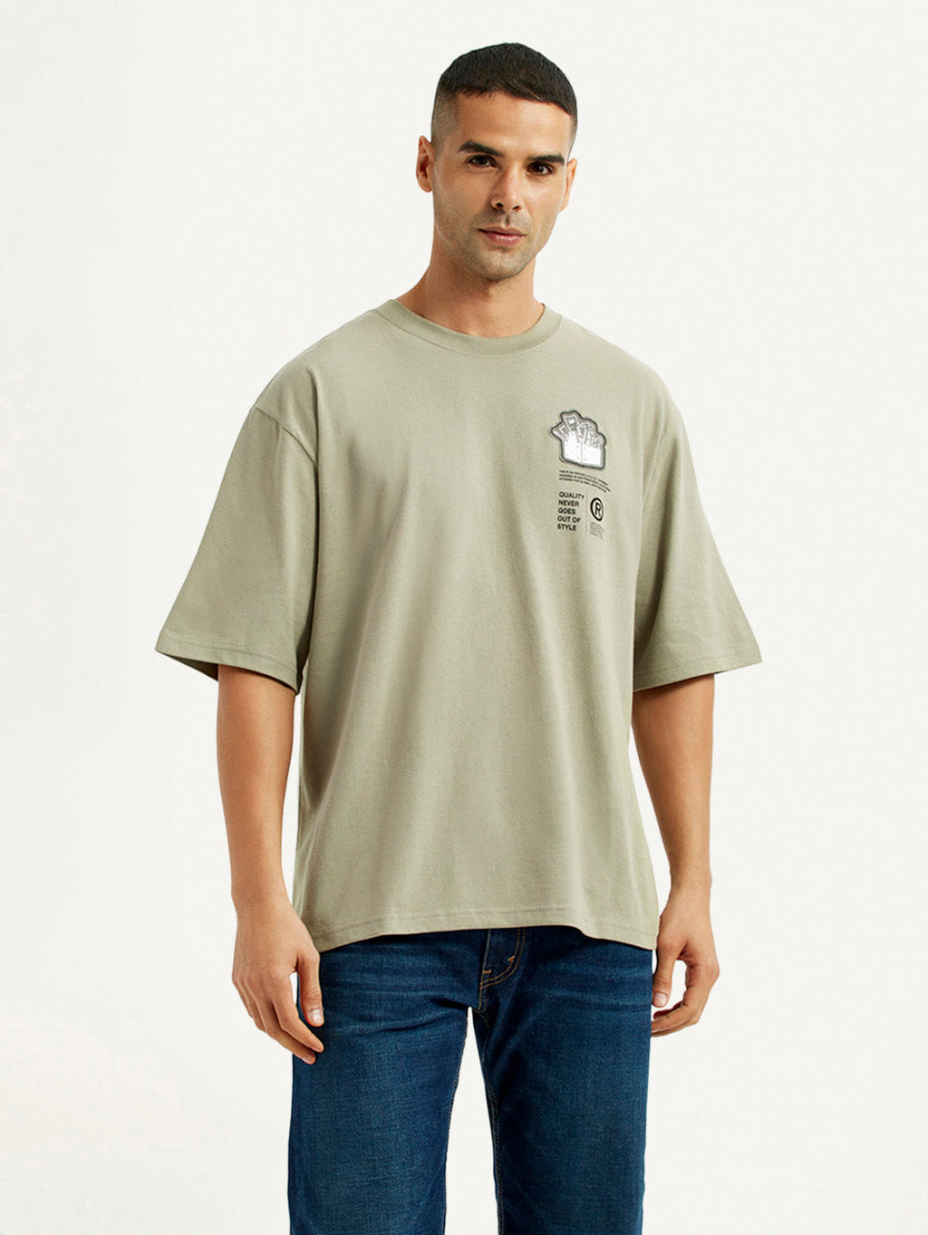 Men's Graphic Print Loose Fit T-shirt