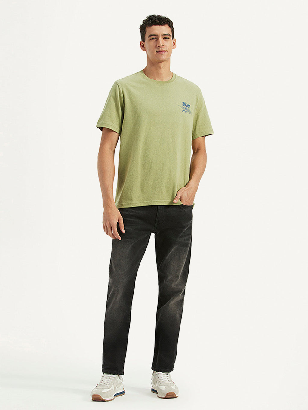 Men's Solid Crew Neck T-Shirt