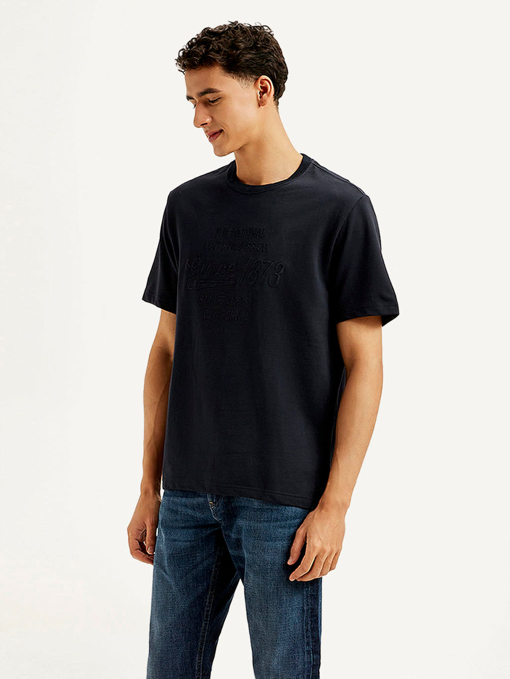 Men's Typography Crew Neck T-shirt