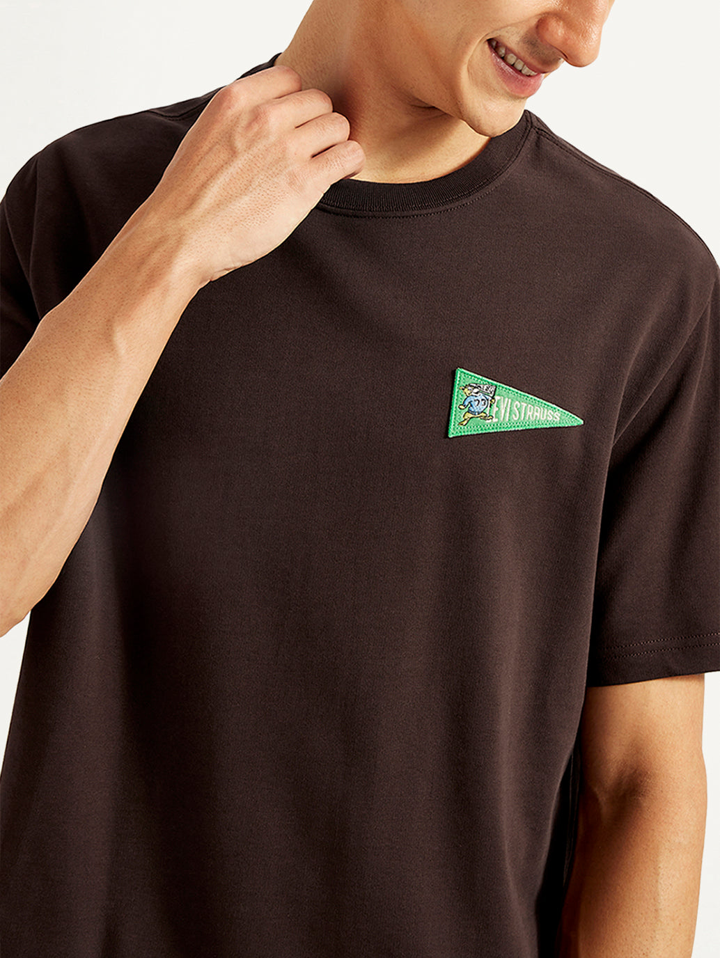 Men's Solid Crew Neck T-shirt