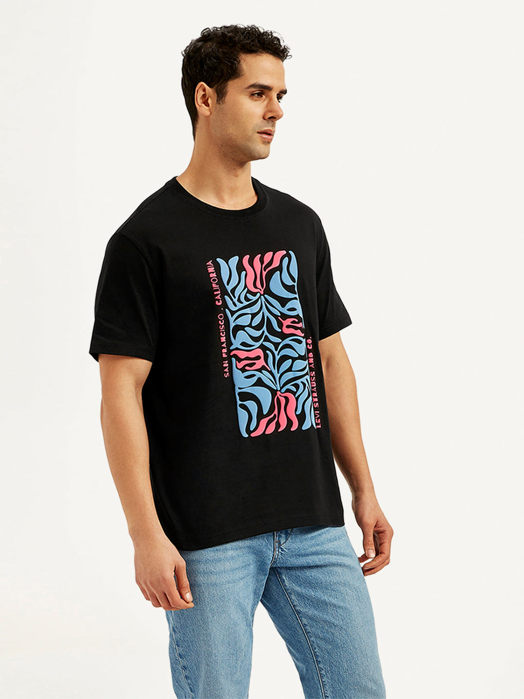 Men's Graphic Print Crew Neck T-Shirt