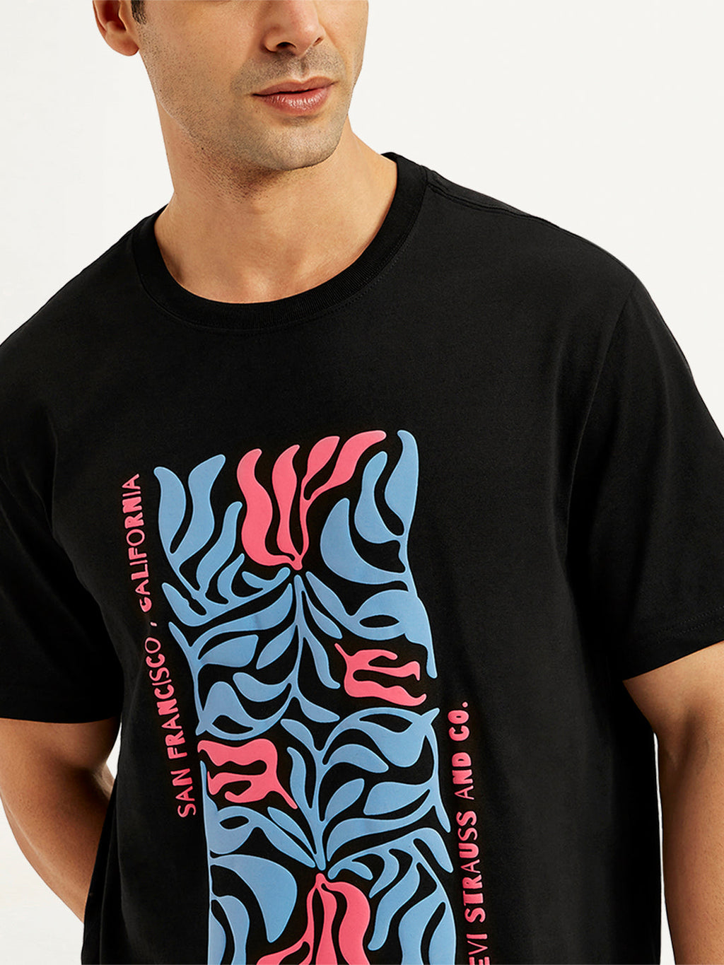 Men's Graphic Print Crew Neck T-Shirt