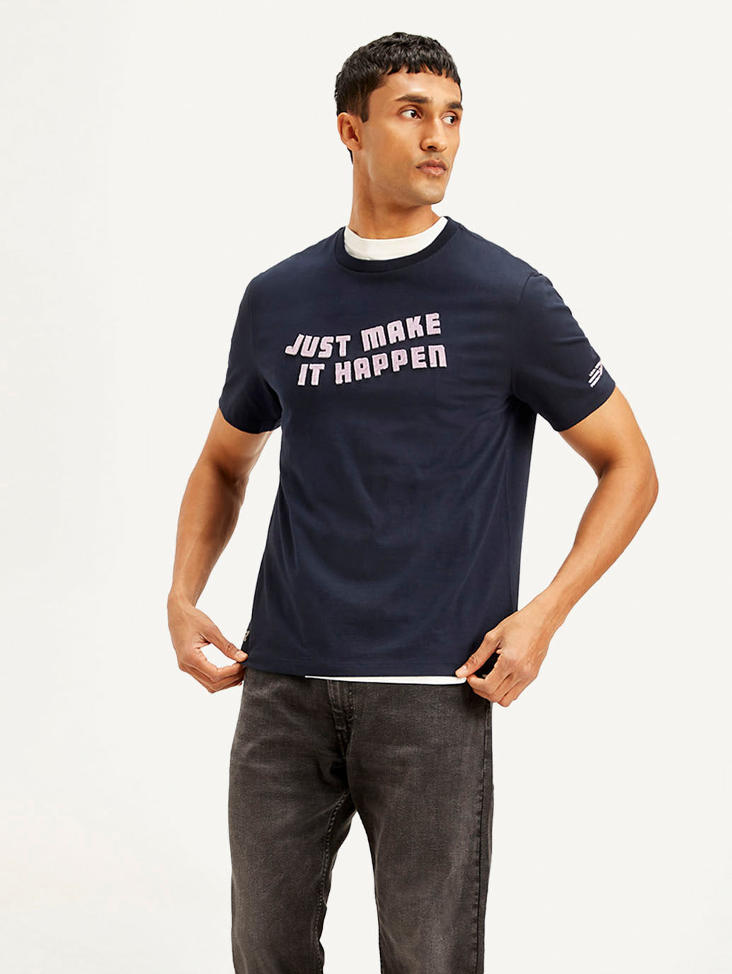 Men's Typography Crew Neck T-shirt