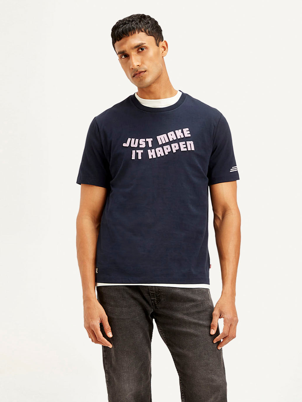 Men's Typography Crew Neck T-shirt