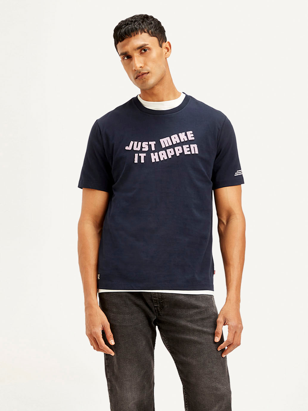 Men's Typography Crew Neck T-shirt