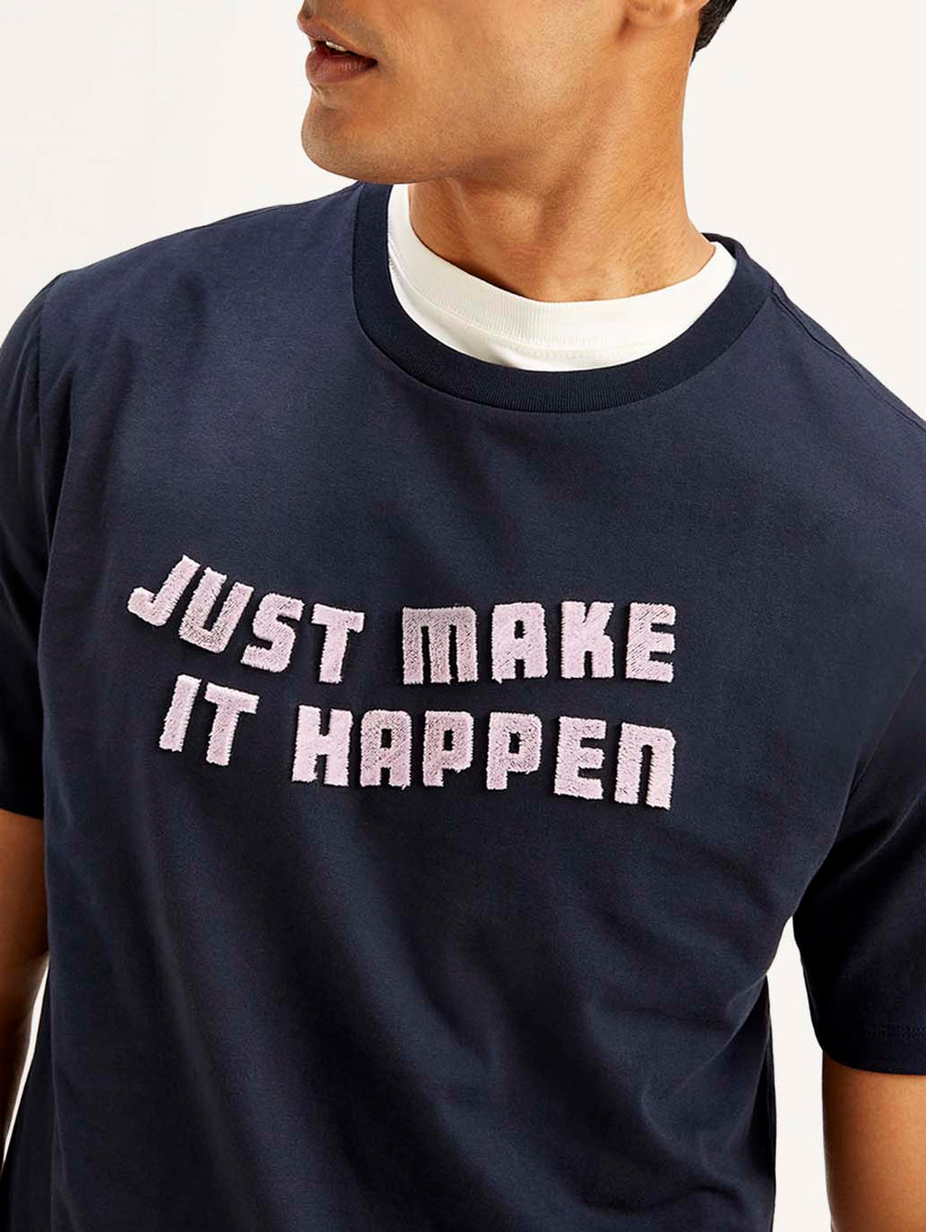 Men's Typography Crew Neck T-shirt