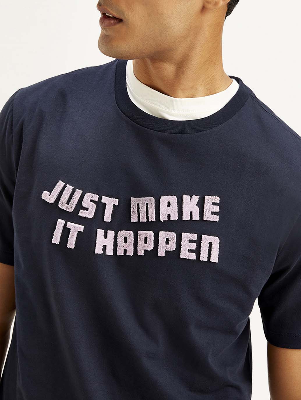 Men's Typography Crew Neck T-shirt