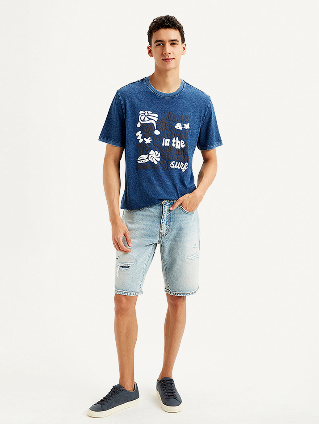 Men's Graphic Print Crew Neck T-shirt