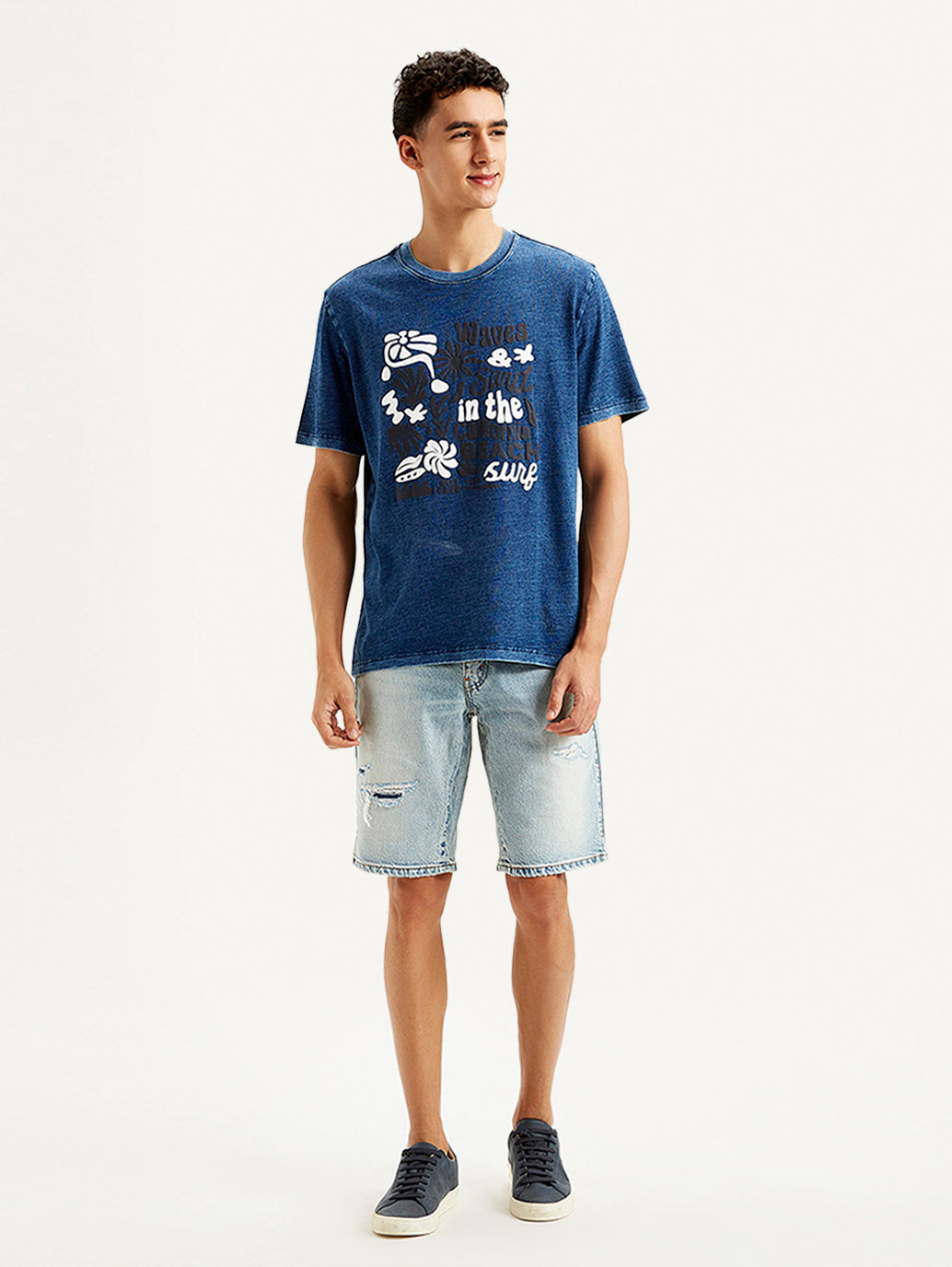 Men's Graphic Print Crew Neck T-shirt