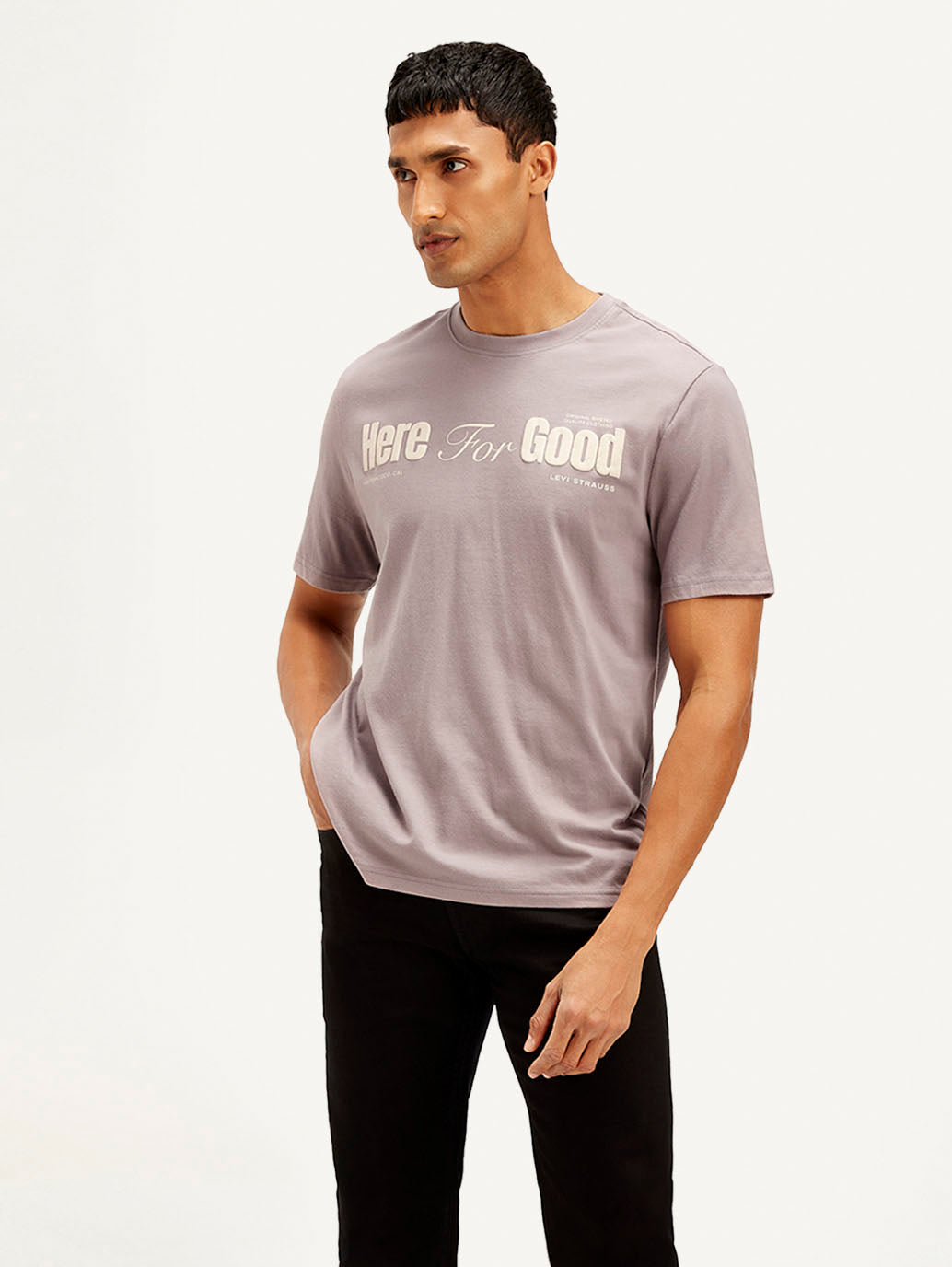 Men's Typography Crew Neck T-shirt