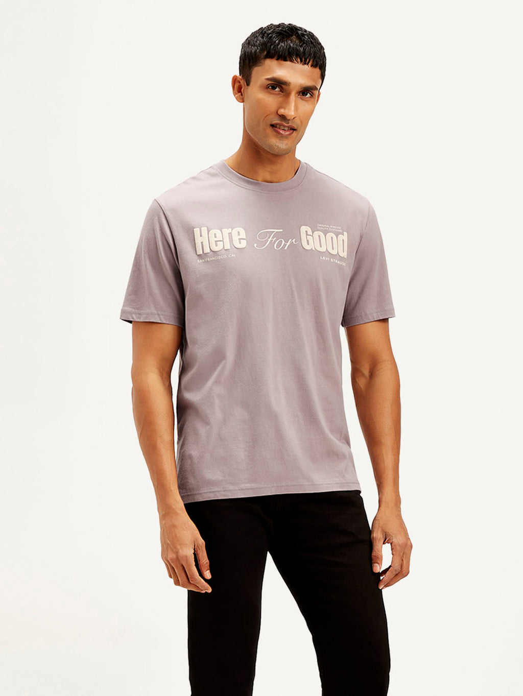 Men's Typography Crew Neck T-shirt