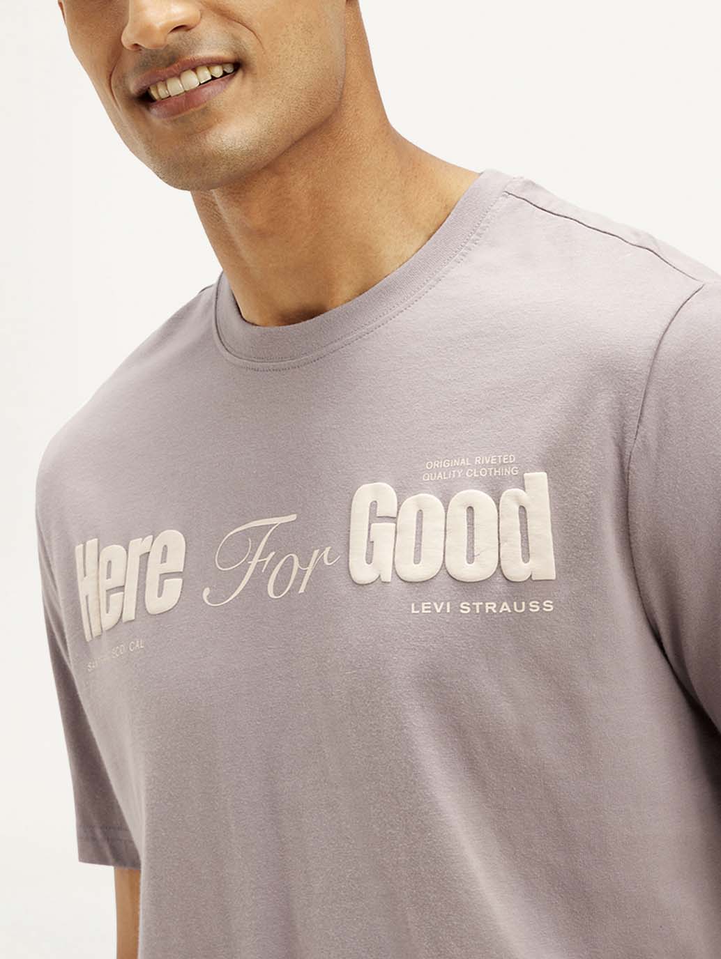 Men's Typography Crew Neck T-shirt