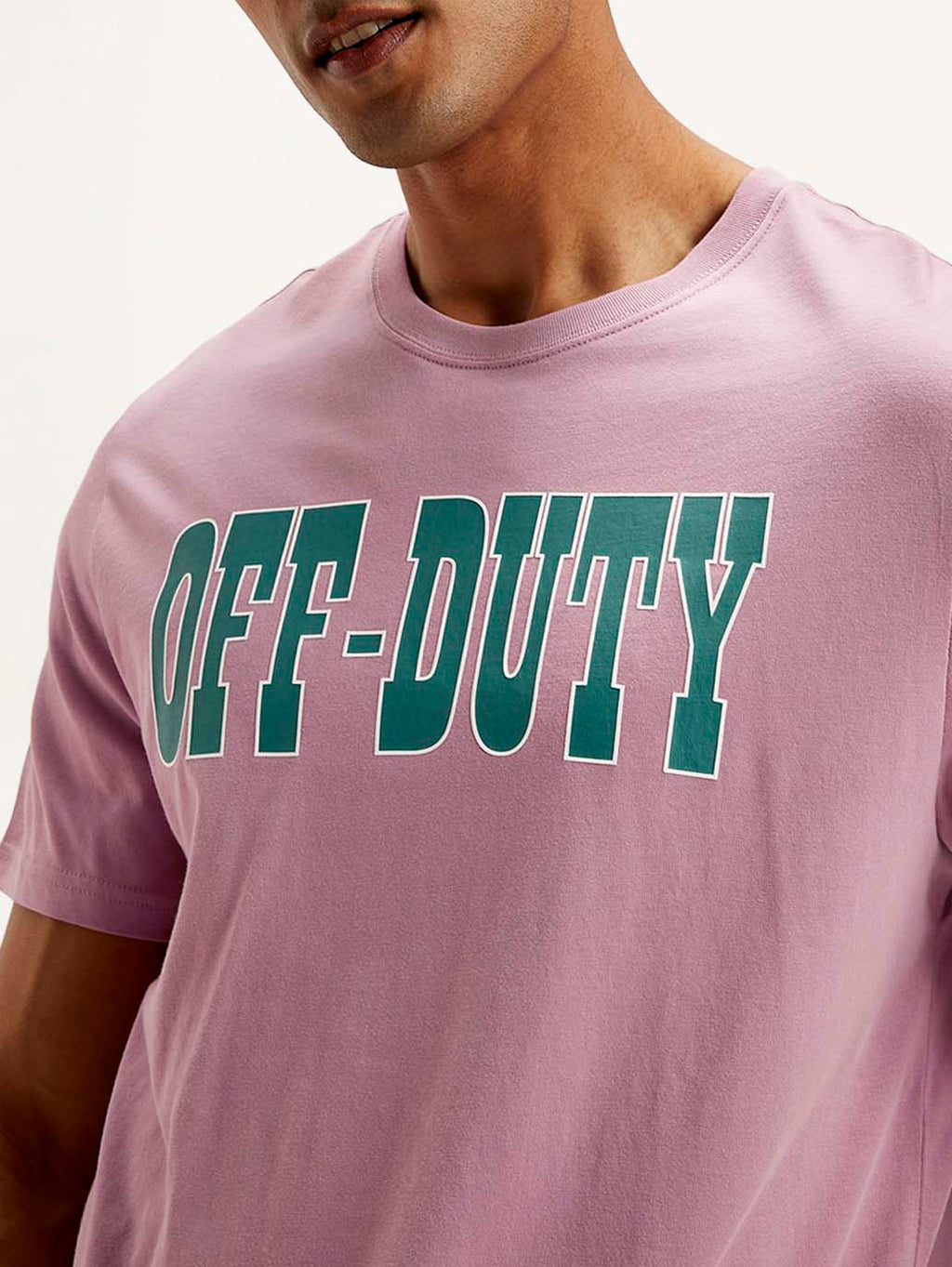 Men's Typography Crew Neck T-shirt