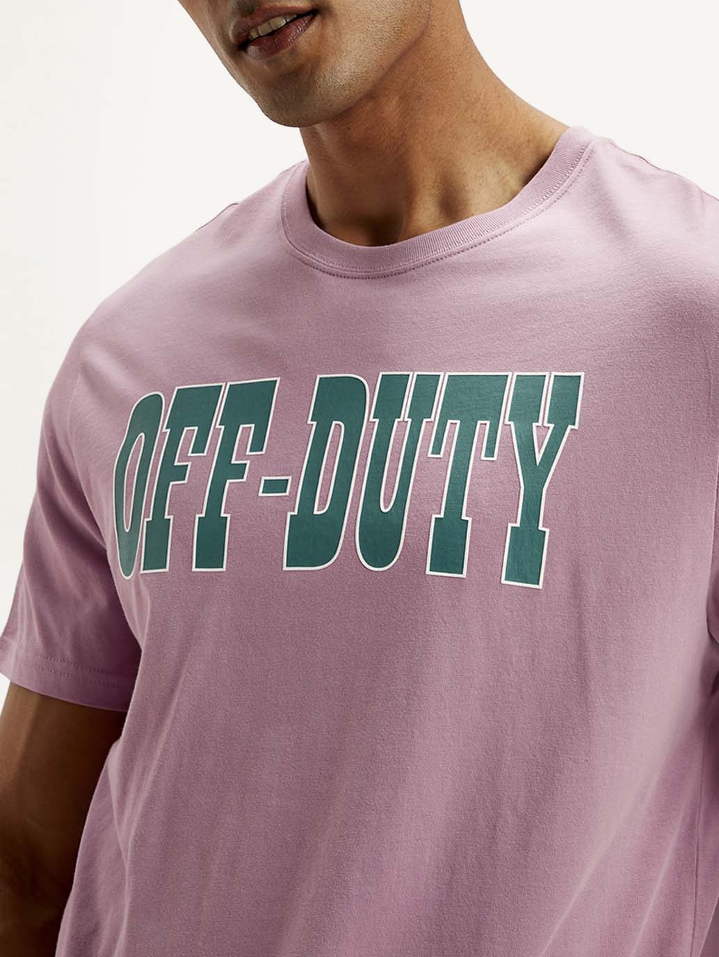 Men's Typography Crew Neck T-shirt