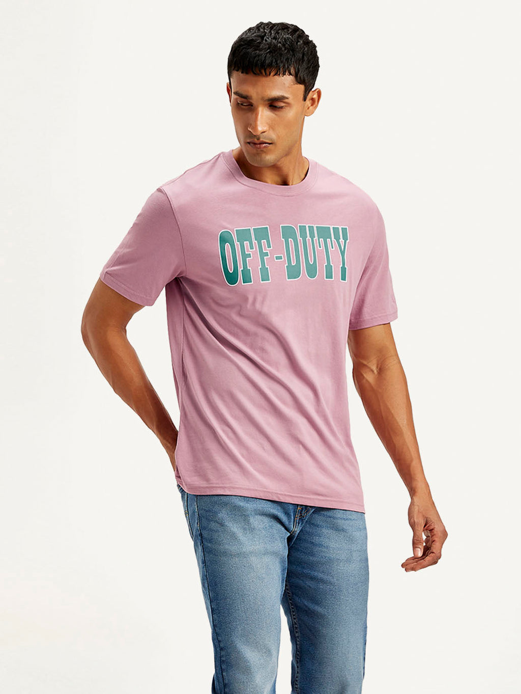 Men's Typography Crew Neck T-shirt