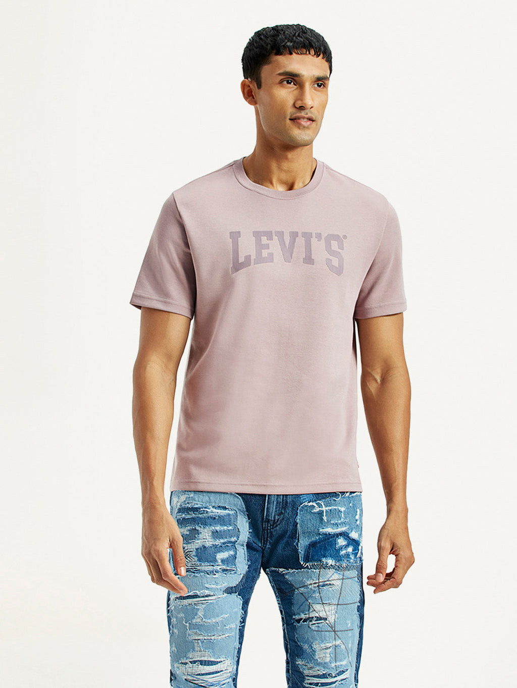 Men's Typographic Print Regular Fit T-Shirt