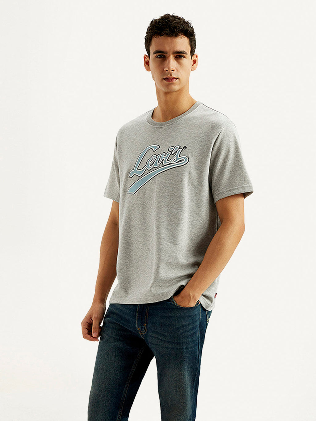 Men's Brand Logo Crew Neck T-shirt