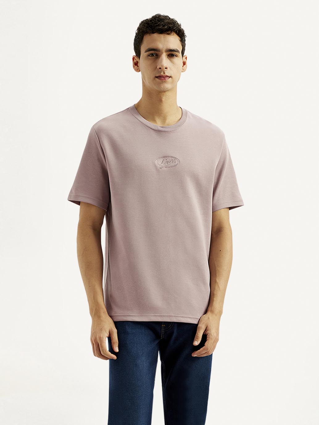 Men's Solid Crew Neck T-shirt