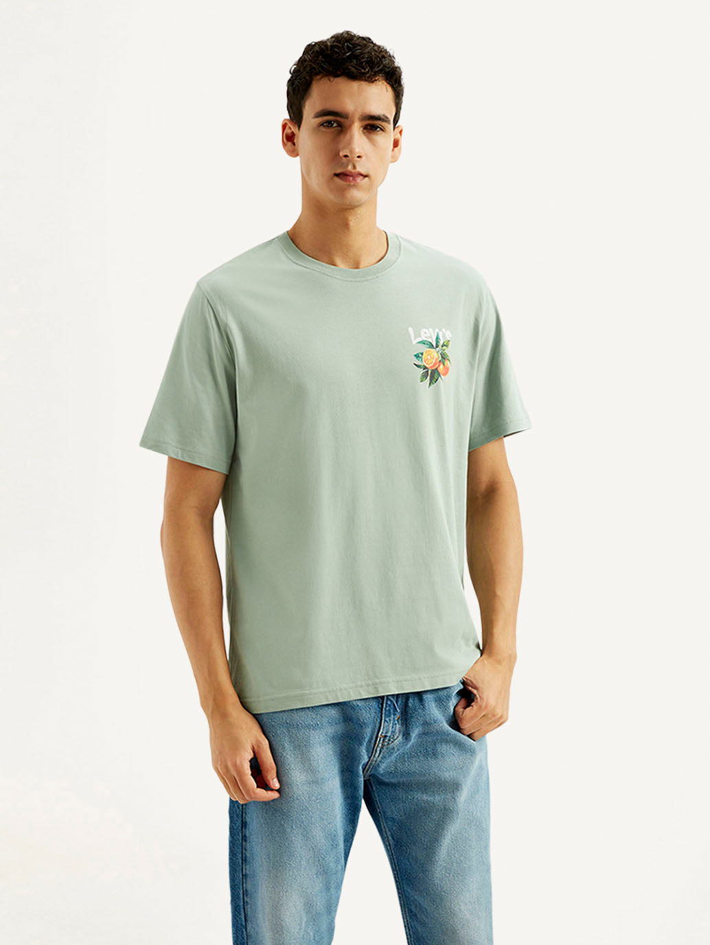 Men's Graphic Print Crew Neck T-shirt