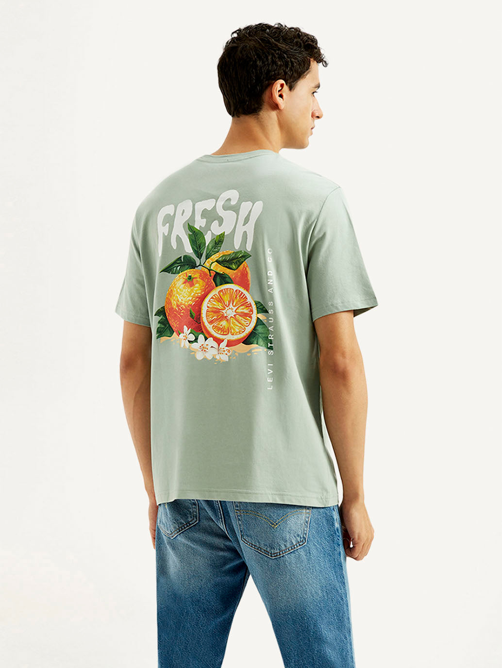 Men's Graphic Print Crew Neck T-shirt