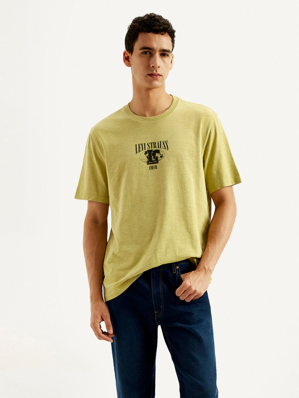 Men's Graphic Overdyed Crew Neck T-shirt