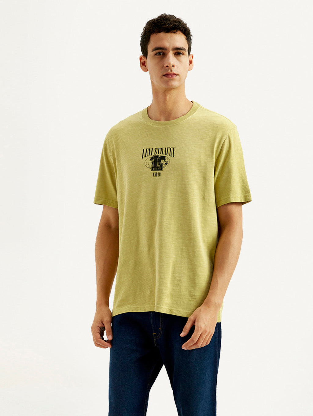 Men's Graphic Overdyed Crew Neck T-shirt