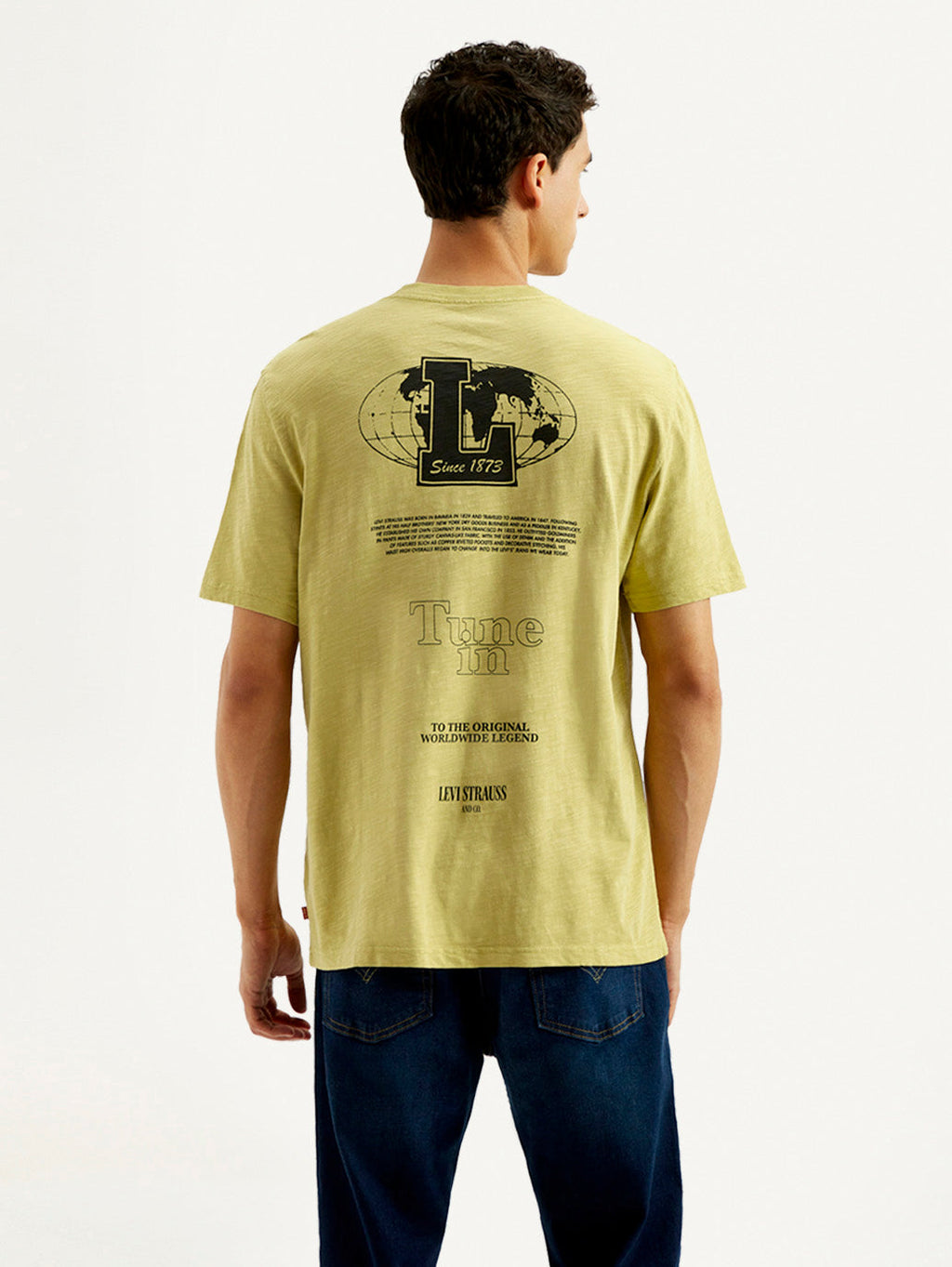 Men's Graphic Overdyed Crew Neck T-shirt