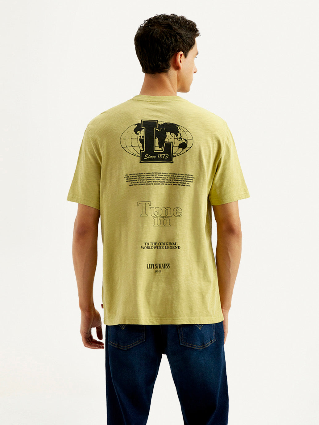 Men's Graphic Overdyed Crew Neck T-shirt