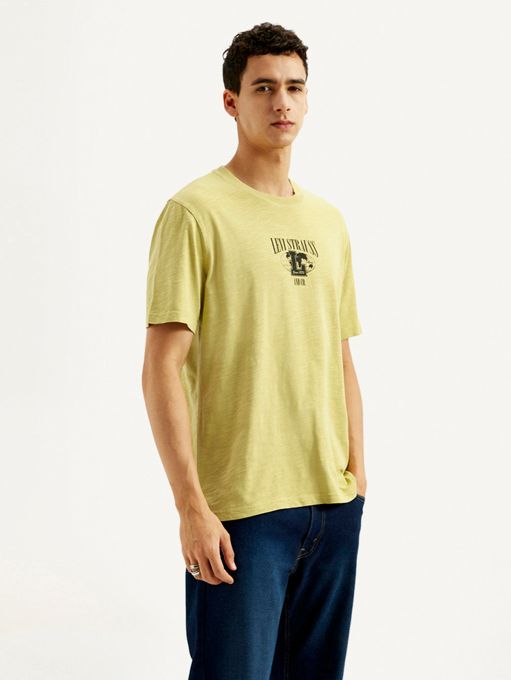 Men's Graphic Overdyed Crew Neck T-shirt