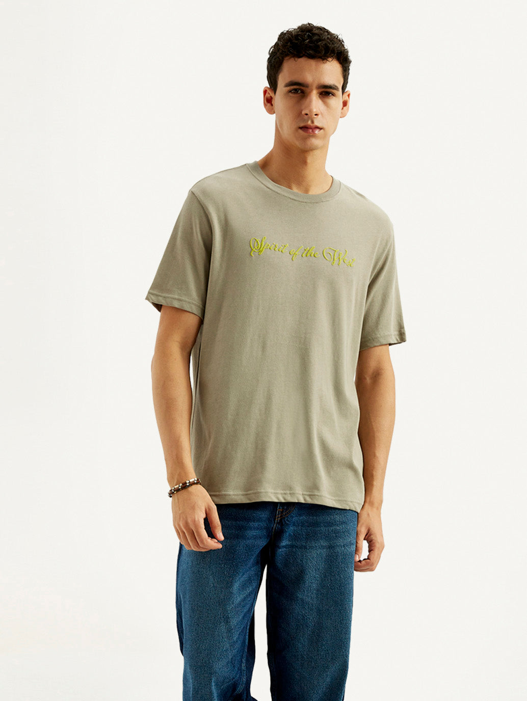 Men's Typography Crew Neck T-shirt