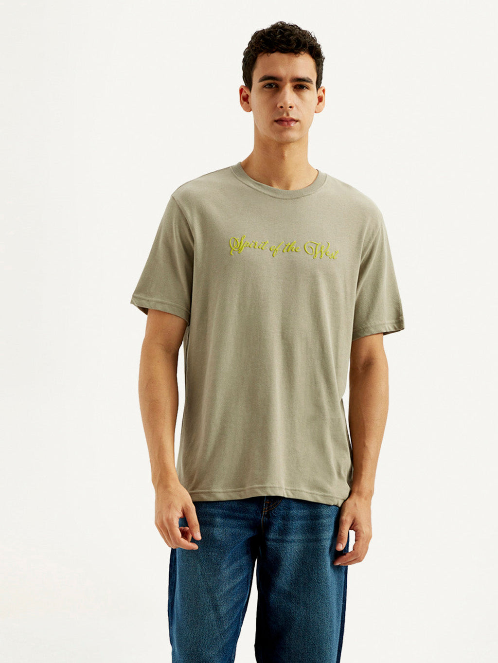 Men's Typography Crew Neck T-shirt