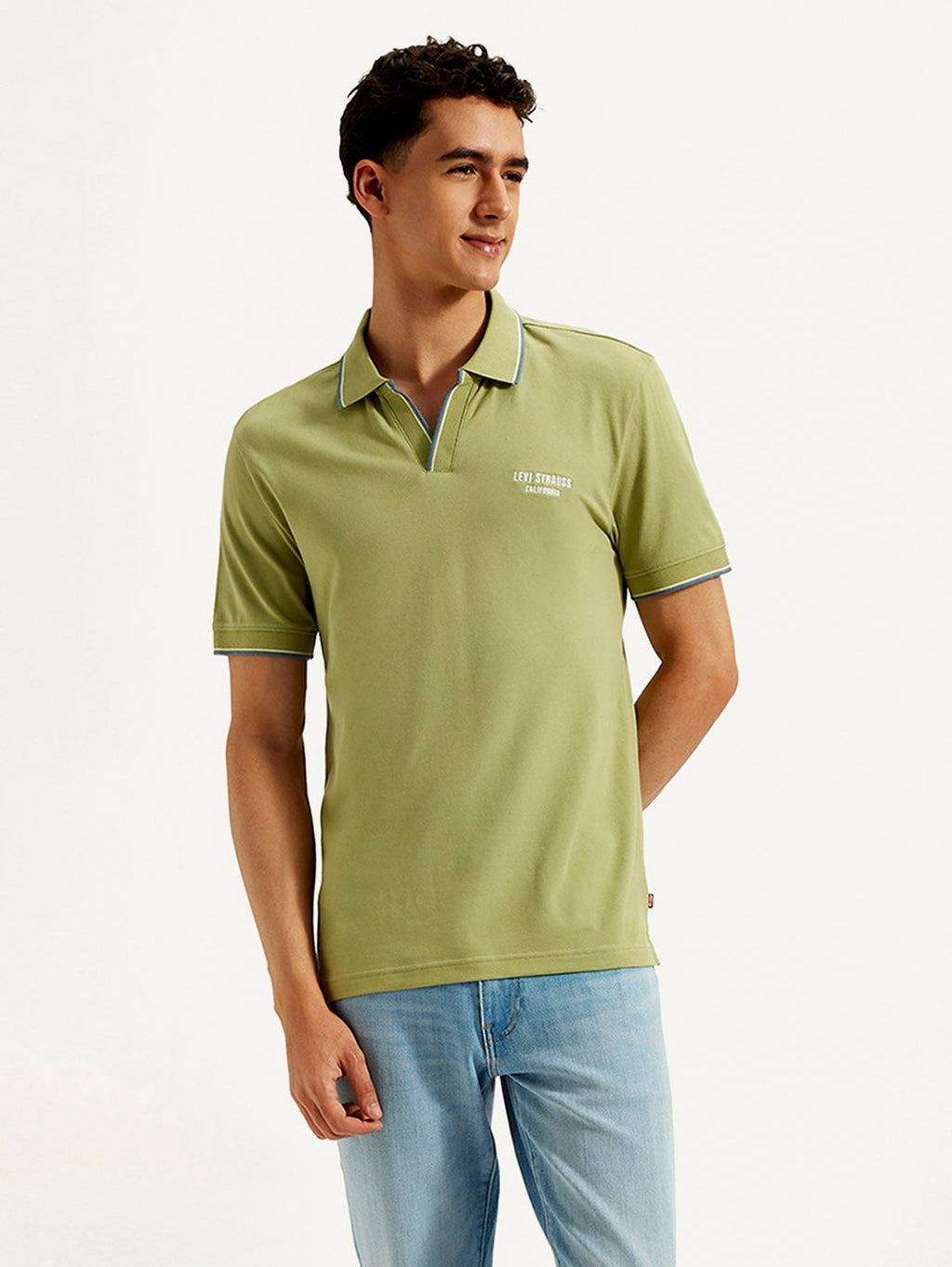 Men's Solid Slim Fit Polo T-shirt